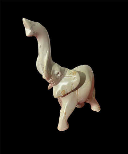 Soapstone Elephant Statue – Handcrafted Standing Sculpture for Home Decor