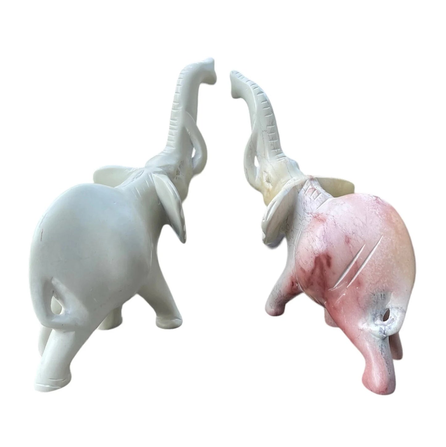 Soapstone Elephant Statue – Handcrafted Standing Sculpture for Home Decor