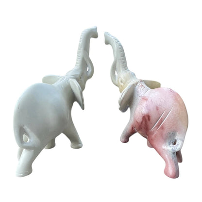 Soapstone Elephant Statue – Handcrafted Standing Sculpture for Home Decor