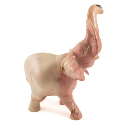 Soapstone Elephant Statue – Handcrafted Standing Sculpture for Home Decor