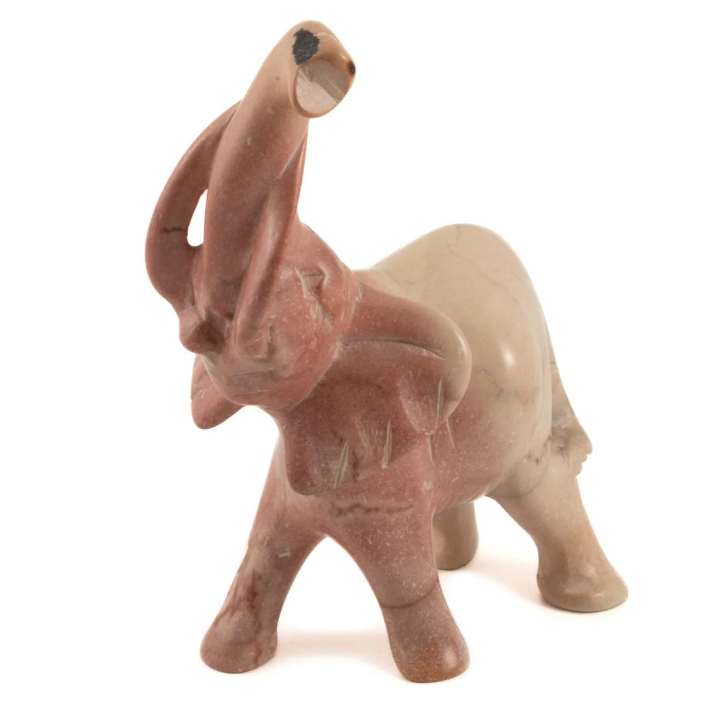 Soapstone Elephant Statue – Handcrafted Standing Sculpture for Home Decor