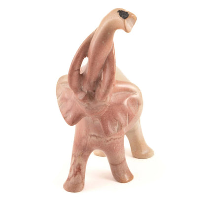 Soapstone Elephant Statue – Handcrafted Standing Sculpture for Home Decor