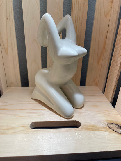 Art Nouveau Soapstone Sculpture: Hand-Carved 'My Pretty Lady' Figurine